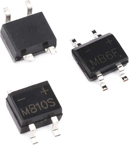 MB6S MB6F MB8S MB10S MB10F MB-F مراحل واحدة ديود جسر مقوم SOP-4 SMD IC شرائح مكبر للصوت جيدة 50 قطعة (MB10F) in Kuwait