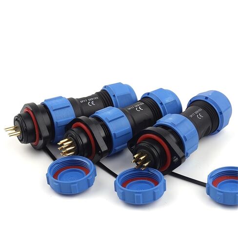 SP17 Aviation Socket 2/3/4/5/7/9/10 Pin Male&Female Welding Flange Conenctors Home Electrical 1Pcs(SP17-7F) in Saudi Arabia