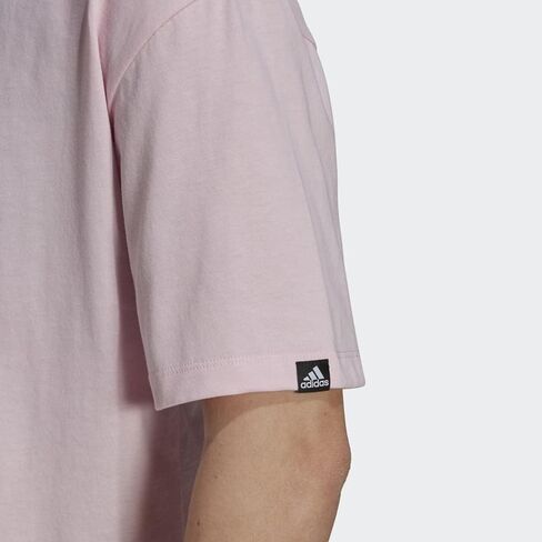 adidas Womens Soft Floral Short Sleeve Graphic T-Shirt, Clear Pink in Kuwait