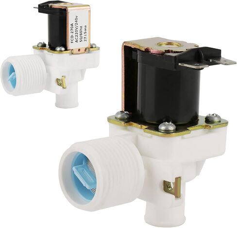 Washing Machine Solenoid Valve Electric Water Inlet Valve AC 220V 240V BSPP 3/4 Inch for Laundry Appliance Water Flow Control in Kuwait