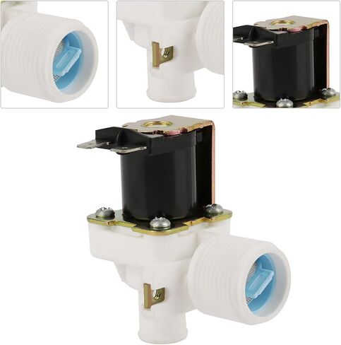 Washing Machine Solenoid Valve Electric Water Inlet Valve AC 220V 240V BSPP 3/4 Inch for Laundry Appliance Water Flow Control in Kuwait
