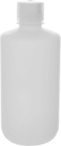EISCO - Pack of 12, 1L Narrow Mouth HDPE Translucent Reagent Bottles with Polypropylene Caps, Non-Sterile, Leak-Proof, Chemical Resistant, -100 to 120°C, Laboratory Storage and Transport in Kuwait