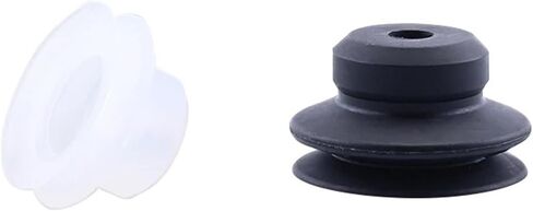10Pcs Vacuum Suction Cup Robot Accessories Double Layer Silicone Material Powerful Suction Nozzle Industrial Heavy Duty PJG(PJG-40,White) in Saudi Arabia