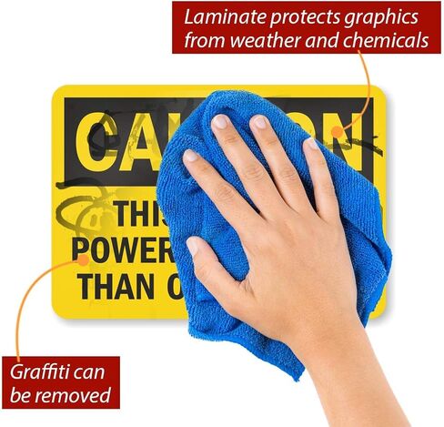 SmartSign "Caution - This Panel Is Powered by More Sources" Label | 7" x 10" Laminated Vinyl in Kuwait