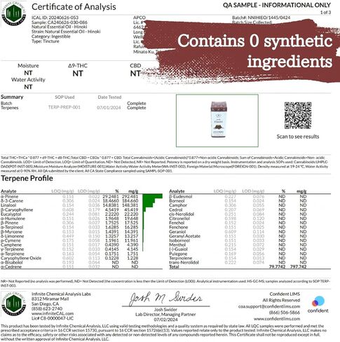 ［KYOTO ASANOHA］Hinoki Essential Oil 100% Pure Japanese Cypress | 0.34 fl oz(10ml) | Earthy Wood Scent for Diffuser, Zen Meditation, and Forest Bathing (Shinrin-yoku) | Made in Japan in Kuwait