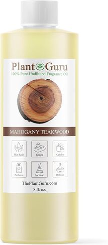 Mahogany Teakwood Fragrance Oil 8 fl. oz. Scented Oil for DIY Soap Making, Candles, Bath Bombs, Body Butters. Used In Aromatherapy Diffusers, Burners and Warmers. Great Addition To Lotions and Creams. in Kuwait