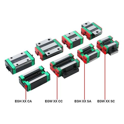 2* Low Profile Linear Guide Rail + 4Pcs EGH15CA/15SA EGW15CC/15SC Slider Carrriages Block(4PC EGH15SA 2Rails,300mm) in Saudi Arabia