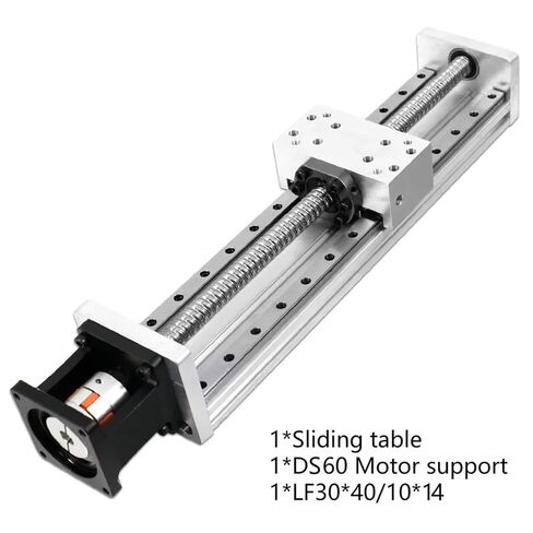 1*Double Linear Motion Rail Slide Stage 100-1000mm Effective with Ball Screw+ 1* Coupling +1Pcs Bracket(SFU1620 for 60 servo,Effective 150mm) in Saudi Arabia