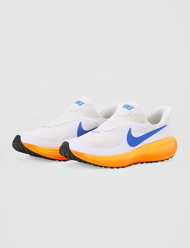 Nike Men's Revolution 8 EasyOn Road Running Shoes, White/Blue Crystal-Hydrogen Blue, 13 in Kuwait