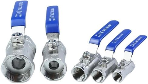 1 قطعة صمام الكرة الإناث الخيوط الفولاذ المقاوم للصدأ الكرة صمام SS304 BSP 1-1/2 "IHNIEAEW in Kuwait