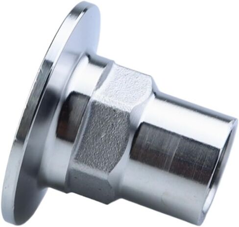 1pcs 1-1/2" DN40 S304 Stainless Steel Female Thread Hex Ferrule 64 Pipe Fitting Tri Clamp Type IHNIEAEW in Kuwait