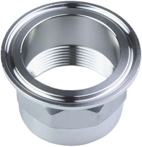1pcs 1-1/2" DN40 S304 Stainless Steel Female Thread Hex Ferrule 64 Pipe Fitting Tri Clamp Type IHNIEAEW in Kuwait