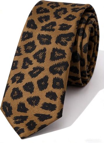 Women Men Western Leopard print Tie Cowboy Stlyle Necktie Adjustable Rope in Saudi Arabia