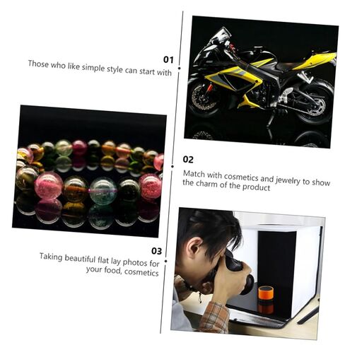 SOLUSTRE Board Props Acrylic Black Reflective Display Board: Reflective Display Table Photography Background Boards for Product Shooting 40X40CM Backdrop Photo in Kuwait