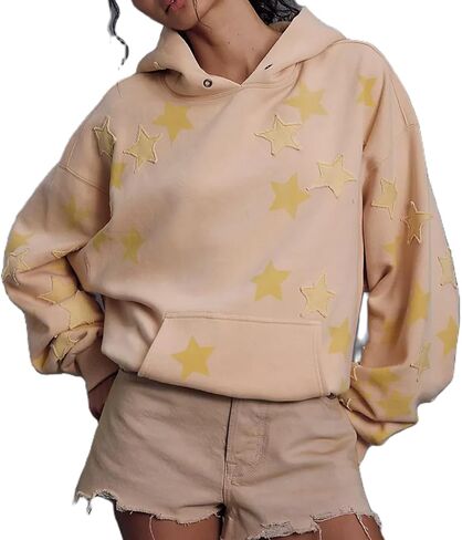 Hoodies for Teen Girls Long Sleeve Flower Hibiscus Graphic Print Pullover Sweatshirt Cute Floral Oversized Hoodie in Saudi Arabia