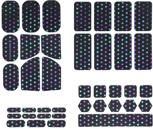 Mouse Grip Tape fit for G Pro X 1&2,Self-Adhesive,Pre-Cut,Sweat-Resistant,Professional Mice Upgrade Kit, Non Slip, Sweat-Resistant, Mouse Grips,Gaming Mice Upgrade Kit,0.35mm (Yellow & Purple) in Saudi Arabia