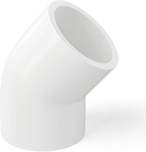 GASHER 25 قطعة من تركيب الأنابيب البلاستيكية 3/4 بوصة PVC 45 درجة الكوع، تجهيزات مقبس الأنابيب من فئة الأثاث، للمنزل أو الصناعة in Kuwait