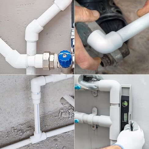 GASHER 25 قطعة من تركيب الأنابيب البلاستيكية 3/4 بوصة PVC 45 درجة الكوع، تجهيزات مقبس الأنابيب من فئة الأثاث، للمنزل أو الصناعة in Kuwait