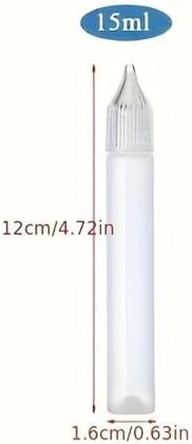 10Pcs/Set 15ml White Plastic Glue Applicator Needle Squeeze Bottles Needle Tip Dropper Bottles Eye Dropper Liquid Sample Bottle Cosmetic Liquid Bottle Oil Drop For Paper Quilling DIY Craft Supplies in Kuwait