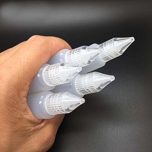 10Pcs/Set 15ml White Plastic Glue Applicator Needle Squeeze Bottles Needle Tip Dropper Bottles Eye Dropper Liquid Sample Bottle Cosmetic Liquid Bottle Oil Drop For Paper Quilling DIY Craft Supplies in Kuwait