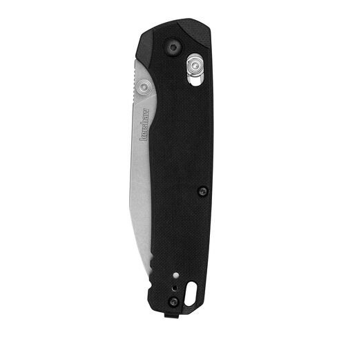 Kershaw Bel Air XL Manual Folding Pocket Knife, 3.4 inch MagnaCut Steel Blade, Black G10 Handle, Pocketclip, Made in the USA in Kuwait