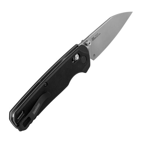 Kershaw Bel Air XL Manual Folding Pocket Knife, 3.4 inch MagnaCut Steel Blade, Black G10 Handle, Pocketclip, Made in the USA in Kuwait
