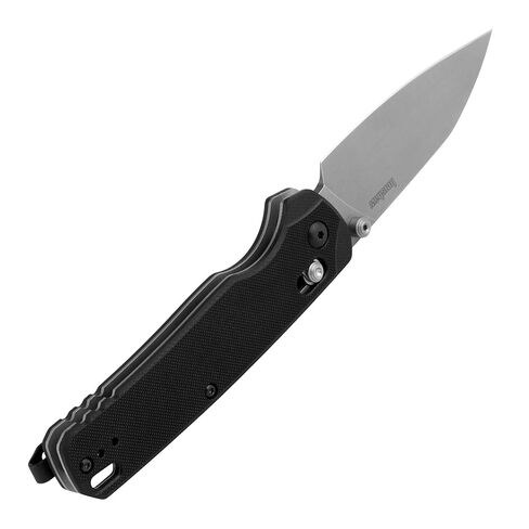 Kershaw Bel Air XL Manual Folding Pocket Knife, 3.4 inch MagnaCut Steel Blade, Black G10 Handle, Pocketclip, Made in the USA in Kuwait