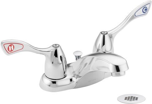 Moen 8810 Commercial M-Bition 4 بوصة صنبور حمام مركزي مع مصفاة شبكية 1.5 جرام في الدقيقة، كروم in Kuwait