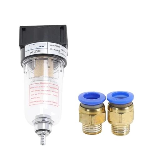 AF2000-02 1/4 air Pump Compressor Filter Pneumatic Oil Separation Tank to Remove impurities Water Separator Compression(AF2000+BT6-02x2) in Saudi Arabia