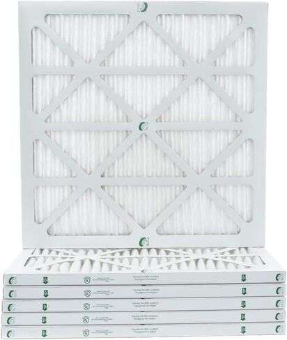 Glasfloss ZL 20x25x1 MERV 10 AC Furnace Air Filters. Box of 6. Actual Size: 19-1/2 x 24-1/2 x 7/8 in Kuwait