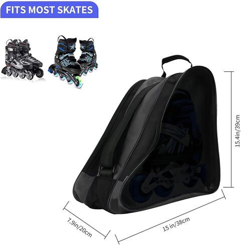 Roller Skate Bag, Breathable Ice Skate Bags, Figure Skating Bag, Roller Skate Accessories for Kids and Adults in Saudi Arabia