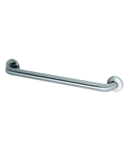 Bobrick 6806x12 304 Stainless Steel Straight Grab Bar with Concealed Mounting Snap Flange, Satin Finish, 1-1/2" Diameter x 12" Length in Kuwait