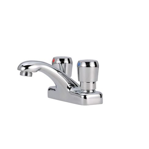 Zurn Z86500-XL-3M صنبور قياس AquaSpec، حامل على سطح السفينة، 0.5 GPM بخاخ تعويض الضغط المقاوم للتخريب، مقابض زر الضغط، كروم in Kuwait