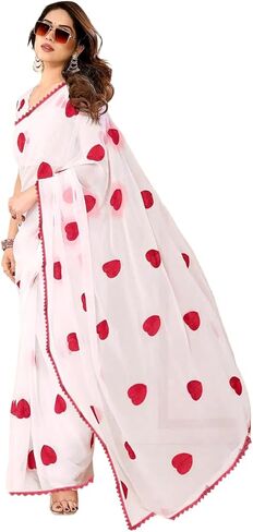 Chandrakala Fancy Saree for Women without Unstitched Blouse Piece Indian Wear (1448-P) in Saudi Arabia