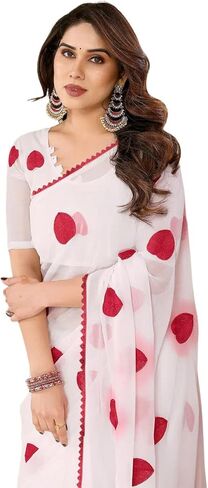 Chandrakala Fancy Saree for Women without Unstitched Blouse Piece Indian Wear (1448-P) in Saudi Arabia