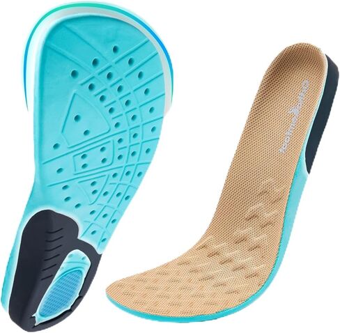 OrthoComfoot Wide Comfortable Inserts for Men- Breathable Orthotic Work Boot Insoles for Diabetes & Flat Feet, Low Arch Support and Plantar Fasciitis Orthopedic Inserts, Relief for Foot, Size 11 Men in Saudi Arabia