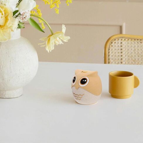 Ciieeo Owl Toothpick Holder Cartoon Shape Toothpick Dispenser Decorative Box Kitchen Accessory 3.26 X 3.07 X 1.96 Inches in Kuwait