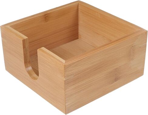 Bamboo Napkin Holder Table Top Napkin Basket for Napkins Kitchen Bamboo Napkins Dispenser in Kuwait