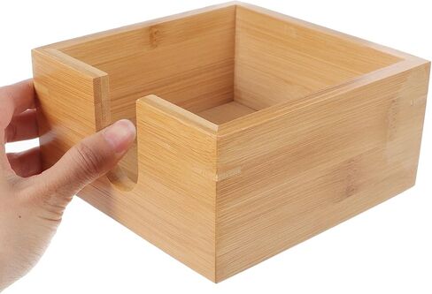 Bamboo Napkin Holder Table Top Napkin Basket for Napkins Kitchen Bamboo Napkins Dispenser in Kuwait