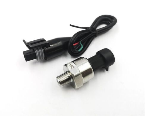 Pressure Sensor transducer Transmitter for Water Oil Fuel Gas air 1/8NPT DC 5V Ceramic Sensor Stainless Steel 5-300psi Optional(1000psi) in Kuwait