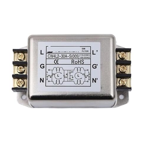 CW4L2-20A-S (005) مرشح الطاقة 220 فولت كتلة طرفية 6A 10A 30A تنقية نوع السكك الحديدية (CW4L2-30A -S-005) in Kuwait