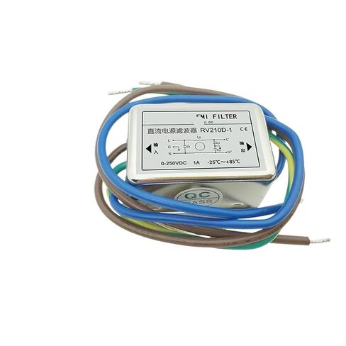 RV210D-1A-3A تيار مستمر مرشح الطاقة 12 فولت 24 فولت 36 فولت 48 فولت 64 فولت 110 فولت 220VDC (1A RV210D-1) in Kuwait