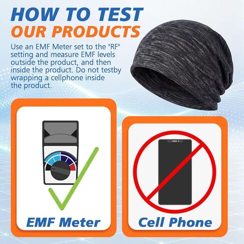 Twistover Faraday Protection Beanie for Men & Women, Cotton Soft Hat, Radiation Shielding Slouch Skull Cap for Daily Wear Travel Home Use for Blocking Wifi Cell Phone Signals in Kuwait