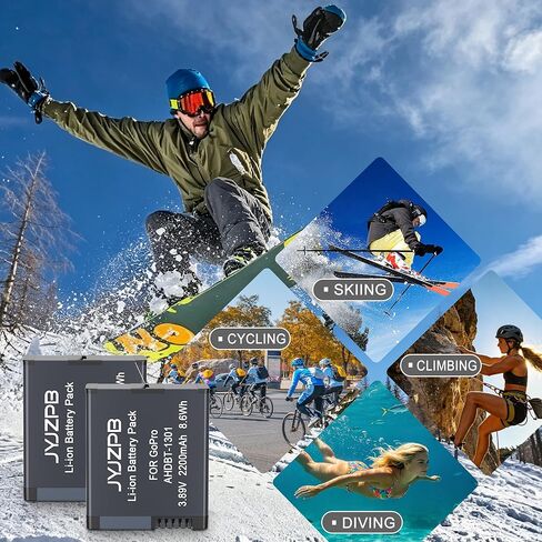شاحن بطارية JYJZPB Hero 8/7/6/5/2018 مع ثلاث فتحات مناسب لبطارية GoPro Hero 8 Hero 7 Black Hero 6 Black Hero 5 Black Hero 2018 (البطارية غير متضمنة) in Kuwait
