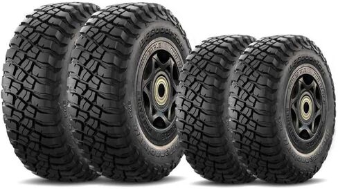 Pro Eagle x BFGoodrich KM3 Wheels Set (4 Pack) – Off-Road Style Replacement Tires for Jack – Fits 2 Ton Beast, 3 Ton Kratos, & 3 Ton Abrams – Includes Bearings & c clips – Set of 4 (2x 6" & 2x 8") in Kuwait
