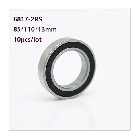 10pcs/lot 6817-2RS 6817RS Thin Wall Bearing 85 * 110 13 mm Double Rubber Cover deep Groove Ball Bearings 85x110x13 in Kuwait