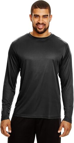 Team 365 Men's Zone Performance Long-Sleeve T-Shirt 2XL BLACK in Kuwait