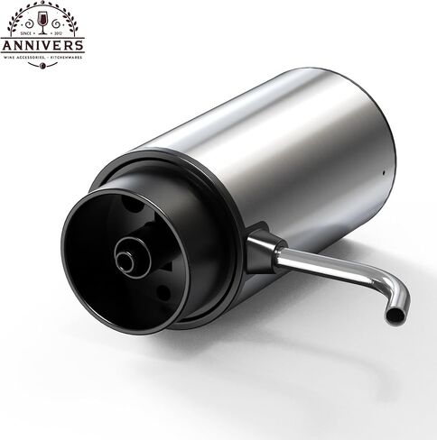 Electric Wine Decanter Automatic Wine Aerator Dispenser Pourer, USB-C Rechargeable Storage Base Stainless Steel Tube One-Touch Pump for All Btls, Aérateur Distributeur de Vin Électrique in Kuwait