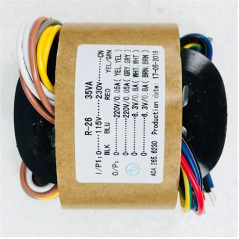1PC 35W Sec Voltage 220V x2 + 6.3V x2 R-Core Transformer for Tube preamp DAC amp DIY in Kuwait