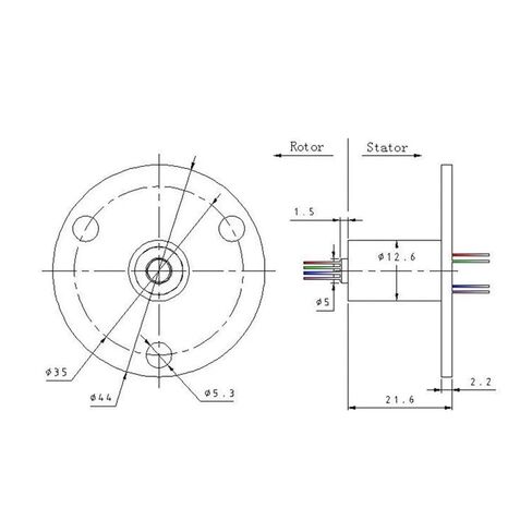 كبسولة صغيرة زلة حلقة 1 قطعة فرشاة موصلة زلة حلقة Dia.12.5mm 8 قناة 1.5A كبسولة 360 درجة الدورية موصل مشترك كهربائي in Kuwait
